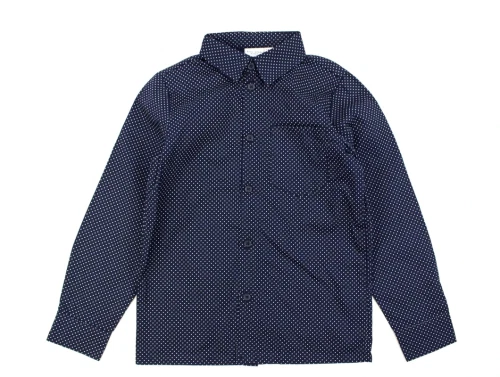 Name It dark sapphire prikket skjorte